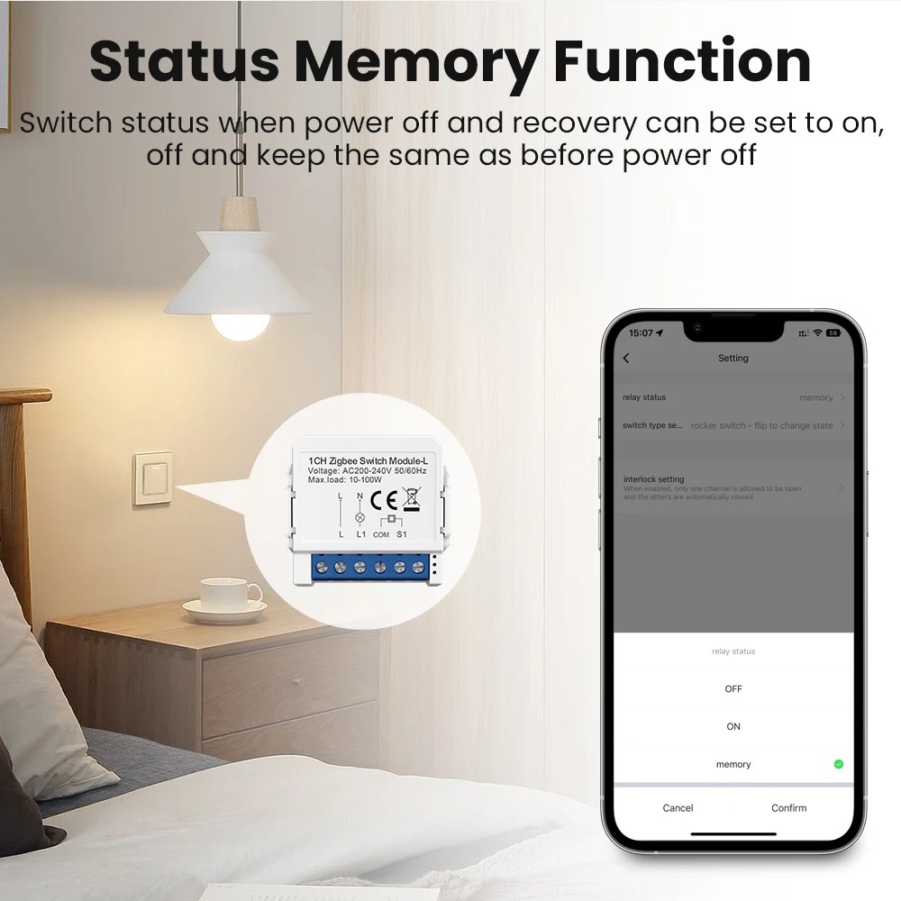 Smart Switch Module | Zigbee Switch Module | AVATTO Smart