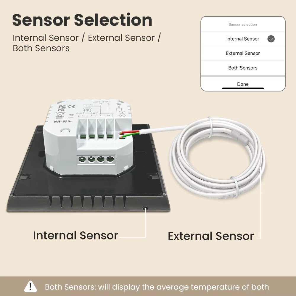 Smart Heating Thermostat for Water Gas Boiler