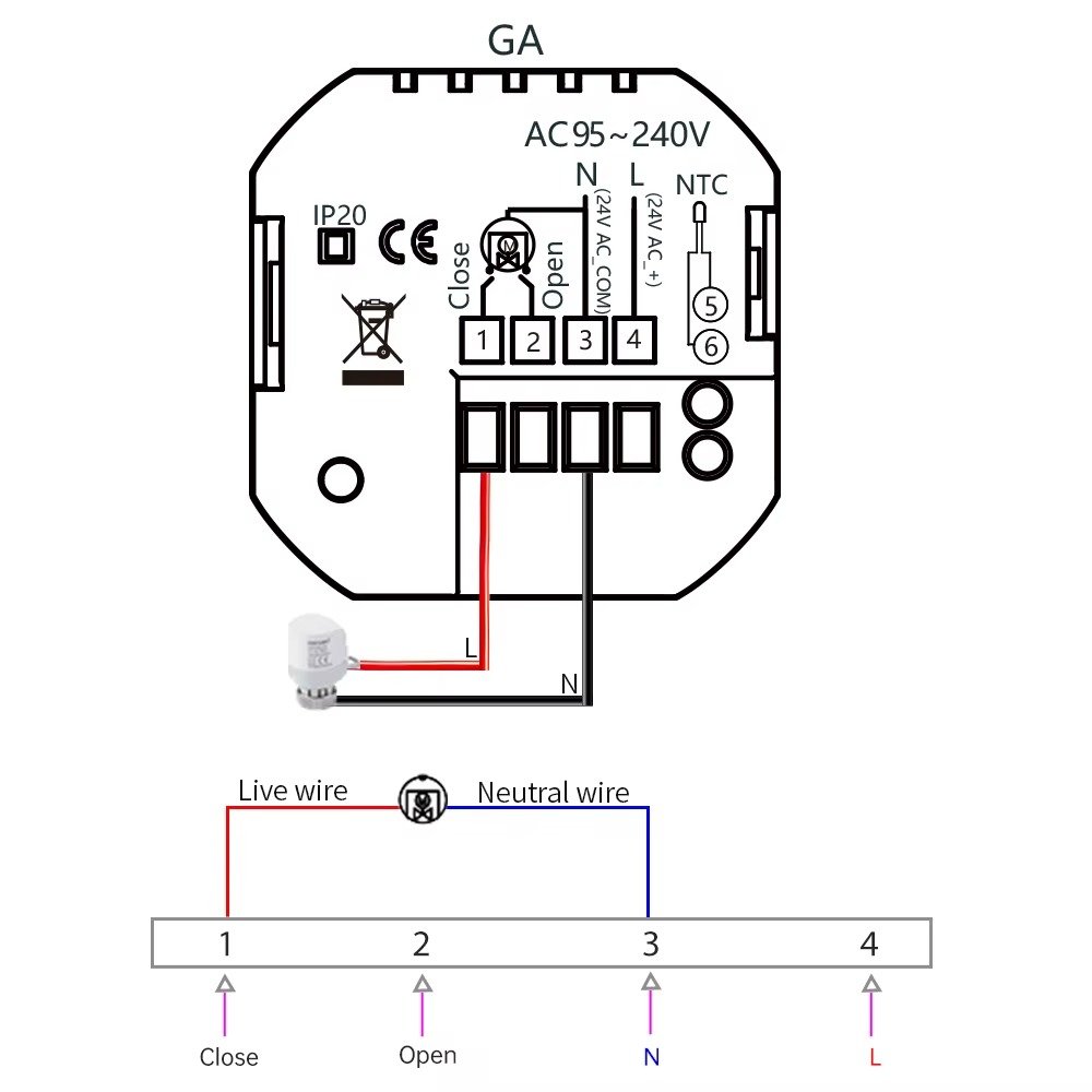 AVATTO WiFi Electric Heating Temperature Controller