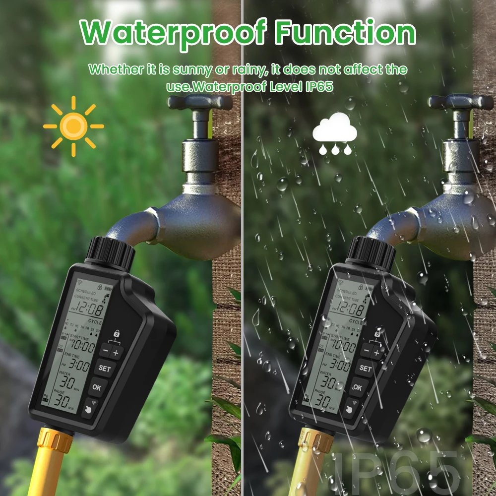 Smart irrigation controller for garden and greenhouse watering