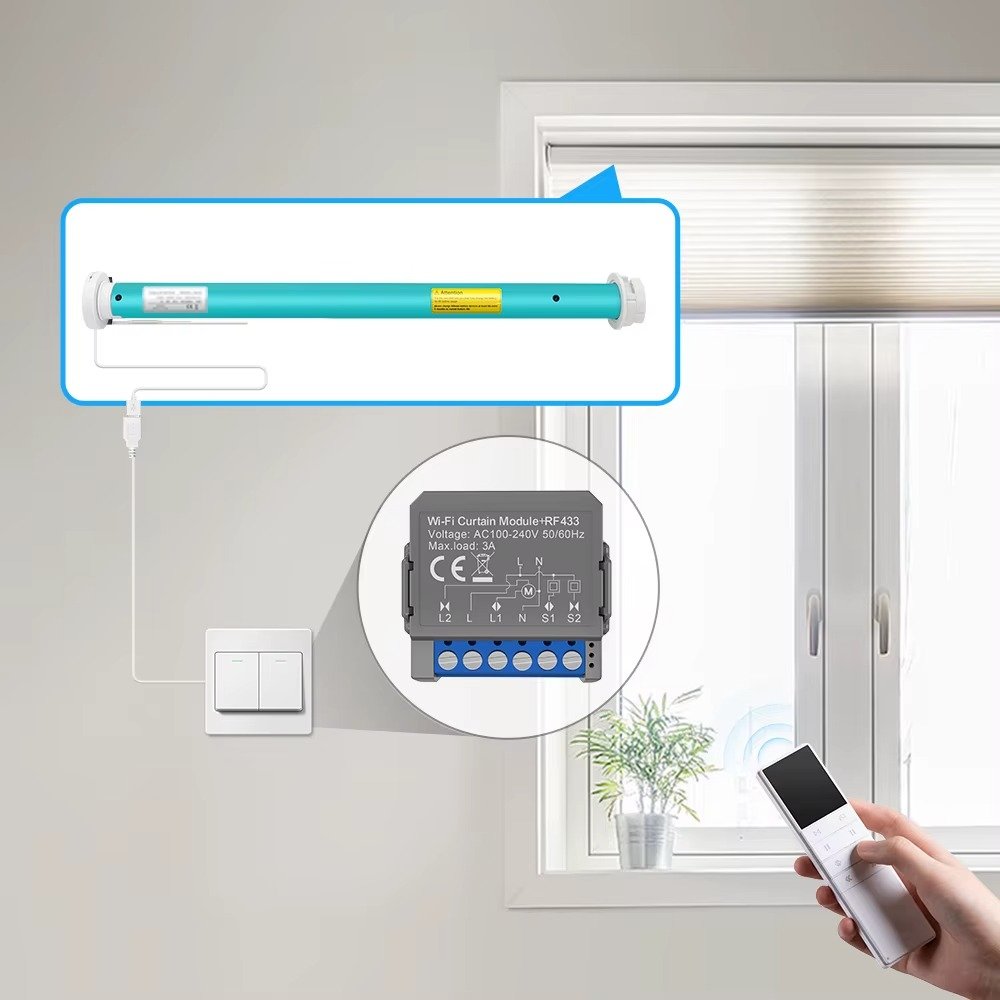 AVATTO Tuya WiFi Smart Curtain Switch Module for Alexa and Google Home