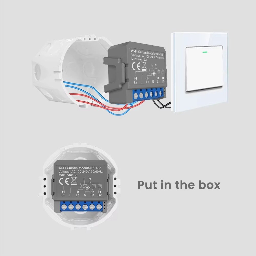 AVATTO Tuya WiFi Smart Curtain Switch Module for Alexa and Google Home