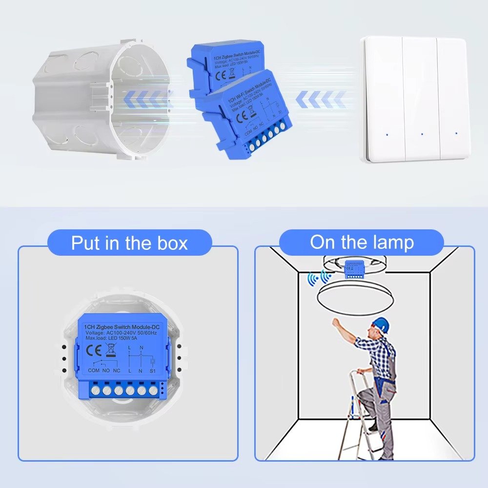 AVATTO Tuya WiFi ZigBee Smart Switch Module for Alexa and Google Home