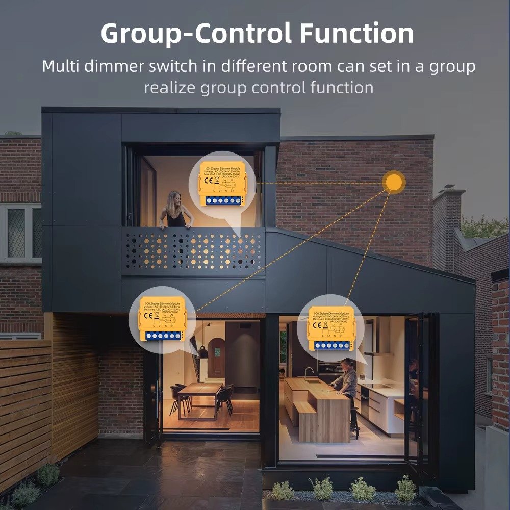 AVATTO Tuya ZigBee Smart Dimmer Switch Module for Alexa and Google Home