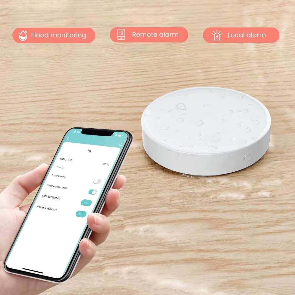 AVATTO ZigBee Smart Water Leak Detector Tuya App & Alexa Alerts