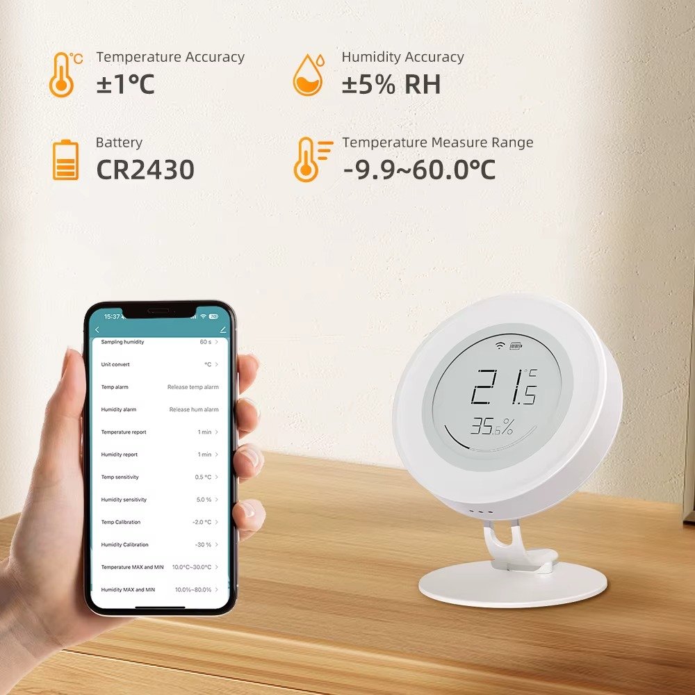 AVATTO ZigBee Temperature & Humidity Sensor Tuya App & Alexa Control