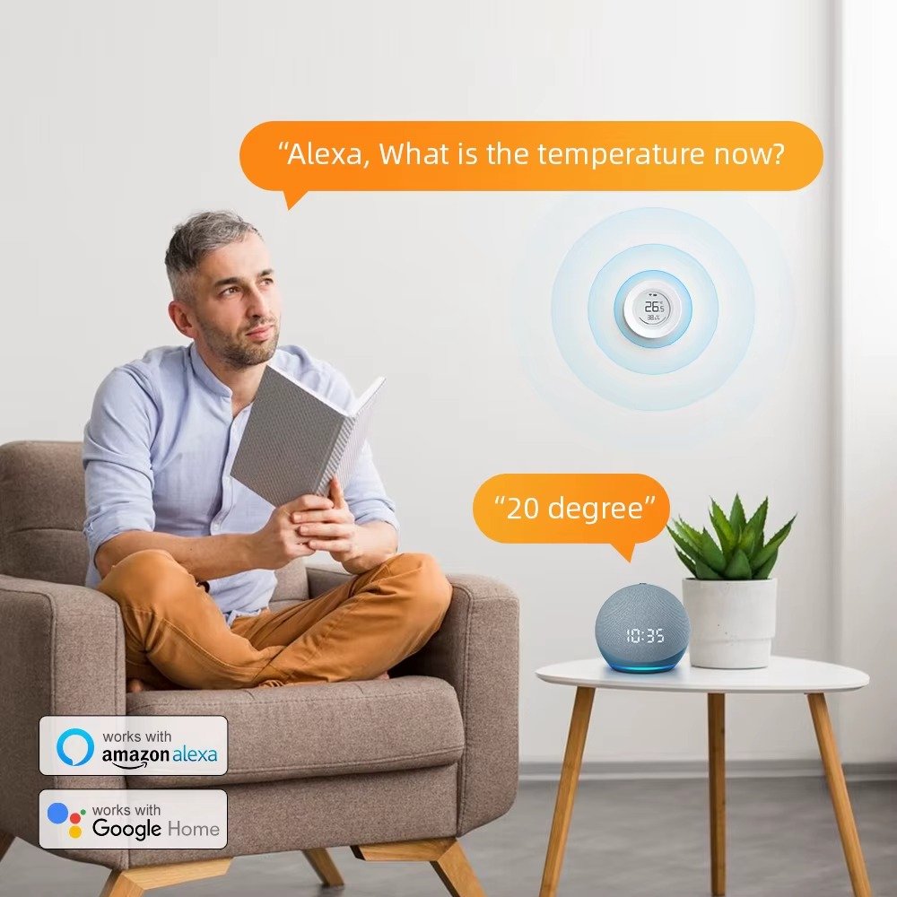 AVATTO ZigBee Temperature & Humidity Sensor Tuya App & Alexa Control