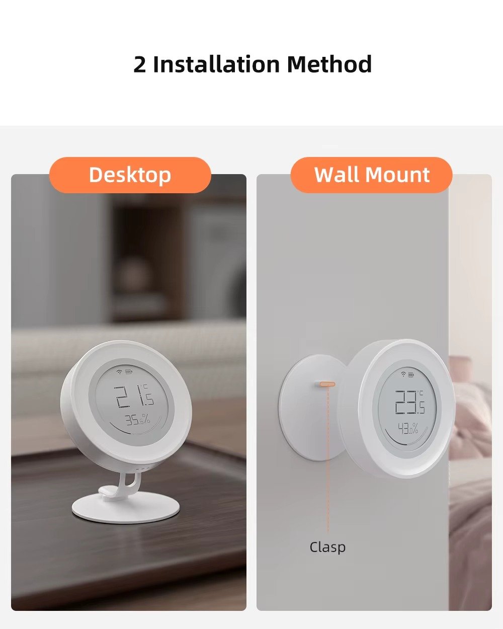 AVATTO ZigBee Temperature & Humidity Sensor Tuya App & Alexa Control