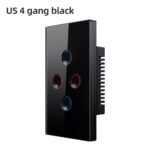 AVATTO Tuya Smart Light Switch with 2.5D tempered glass touch panel.