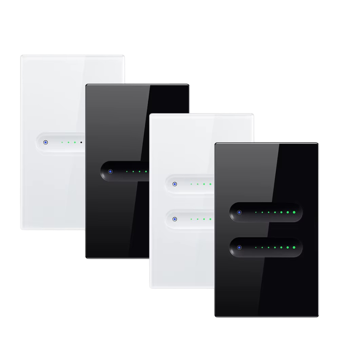 AVATTO Tuya Smart Dimmer Switch touch panel with sliding dimming control. AVATTO Tuya Smart Dimmer Switch touch panel with sliding dimming control.