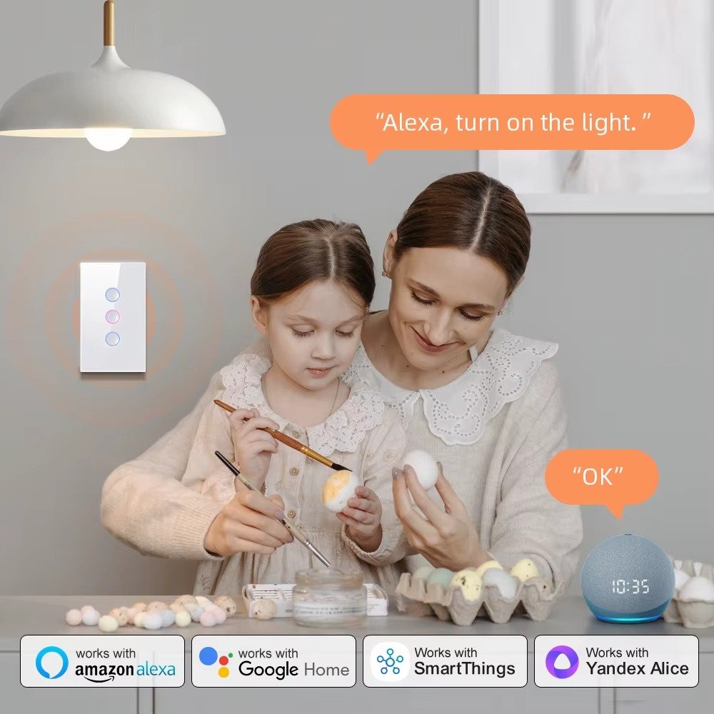 AVATTO Tuya Smart Light Switch compatible with Alexa and Google Home2