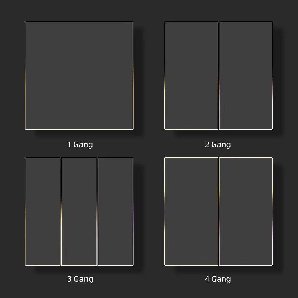 AVATTO Tuya Smart Switch Blade Series with elegant glass and ambient lighting