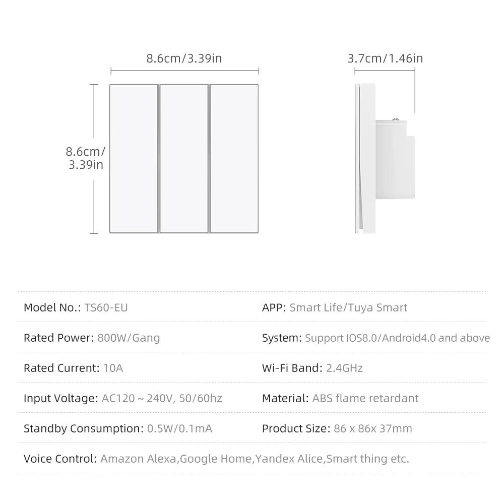 Safe isolated circuit board design of AVATTO Smart Switch Blade Series