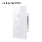 AVATTO Tuya Smart Light Switch with 2.5D tempered glass touch panel.